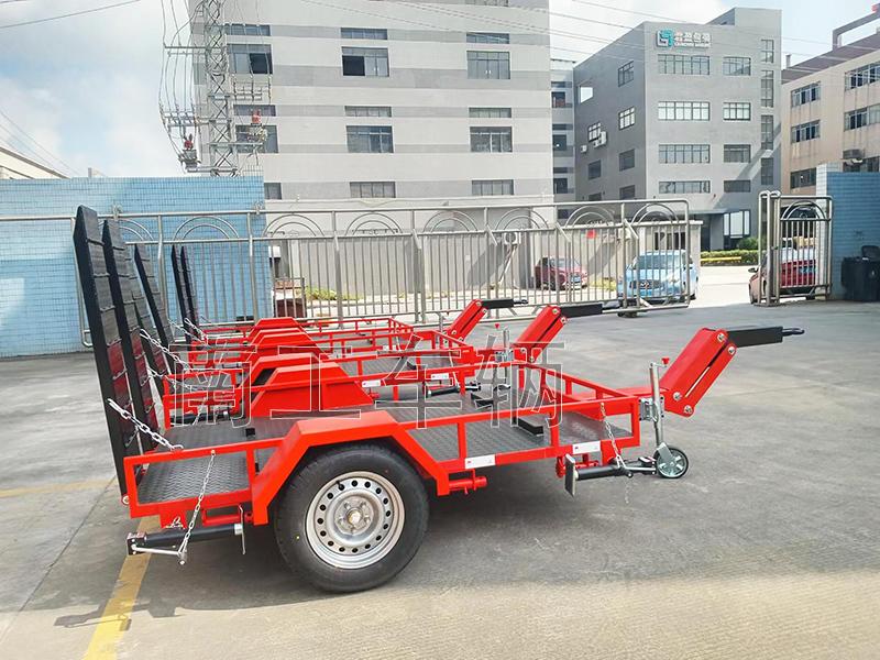 ATV tool trailer for foam spraying robot