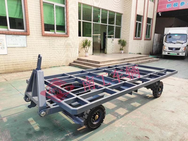 3 ton skeleton flat trailer with upturning brake